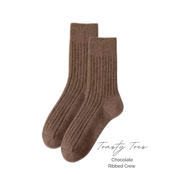 Greenwood Toasty Toes Woollen Ribbed Crew Socks