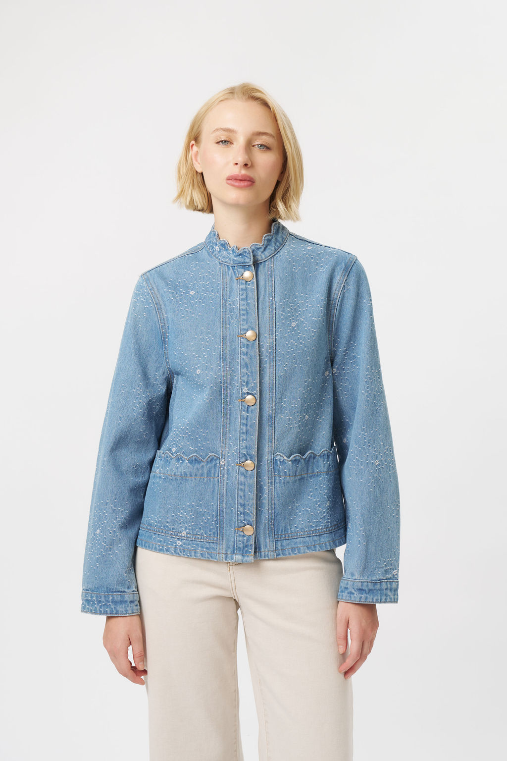 Kireina Bonnie Floral Blue Jacket - Image 3