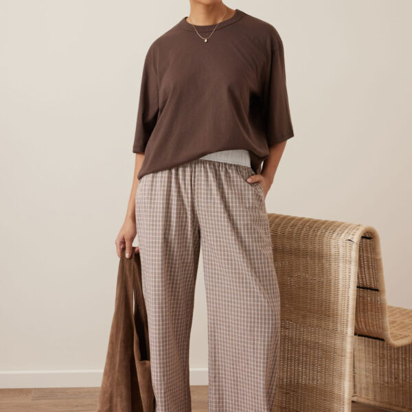 Ceres Life The Lounge Pant - Toffee Check