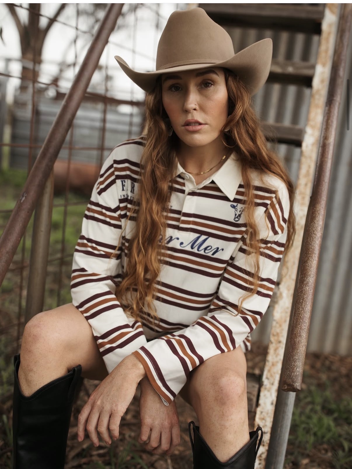 FARMER by Whitney Ranchhand Jersey Polo