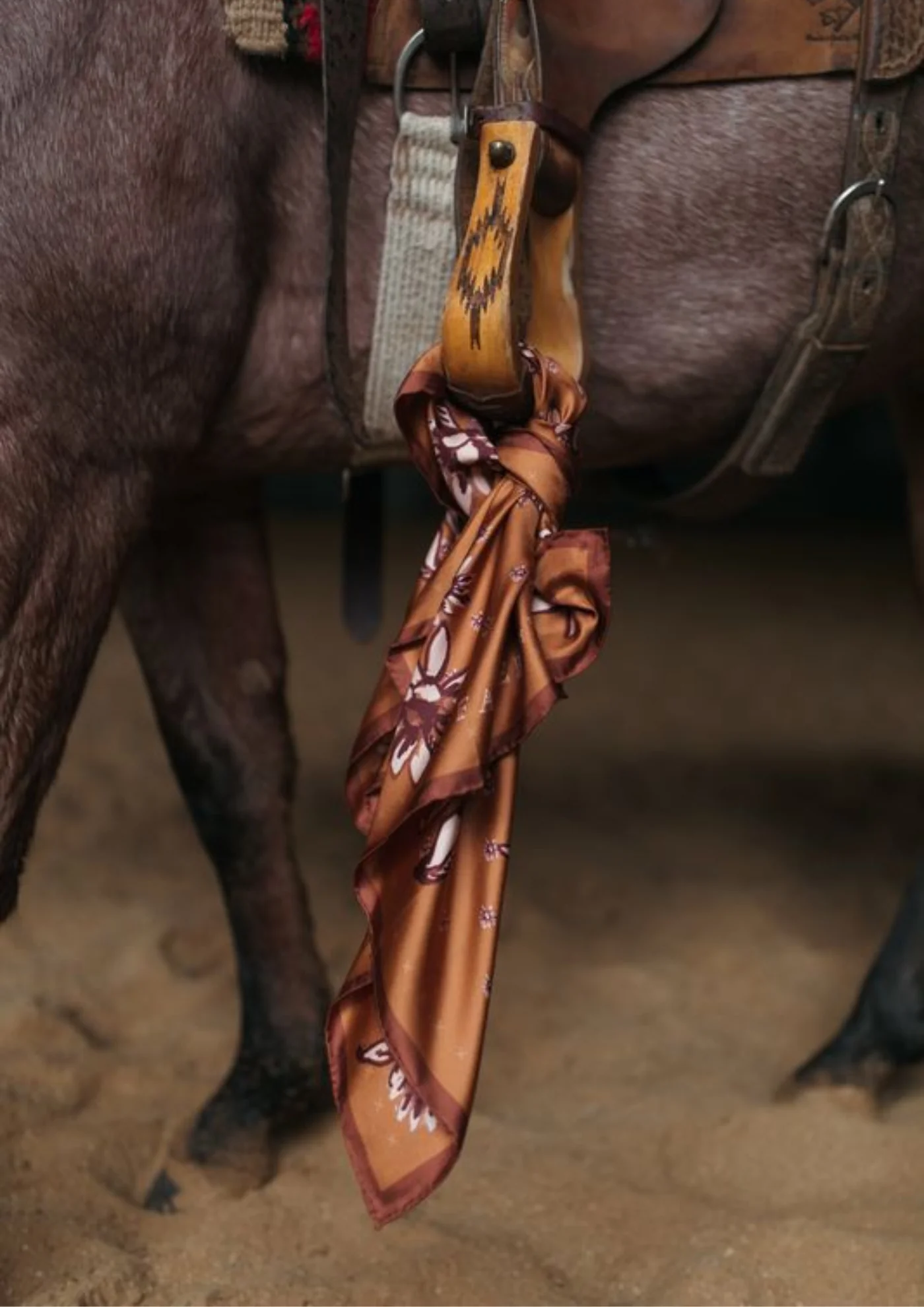 FARMER by Whitney Sunburnt Silk Scarf - Image 2