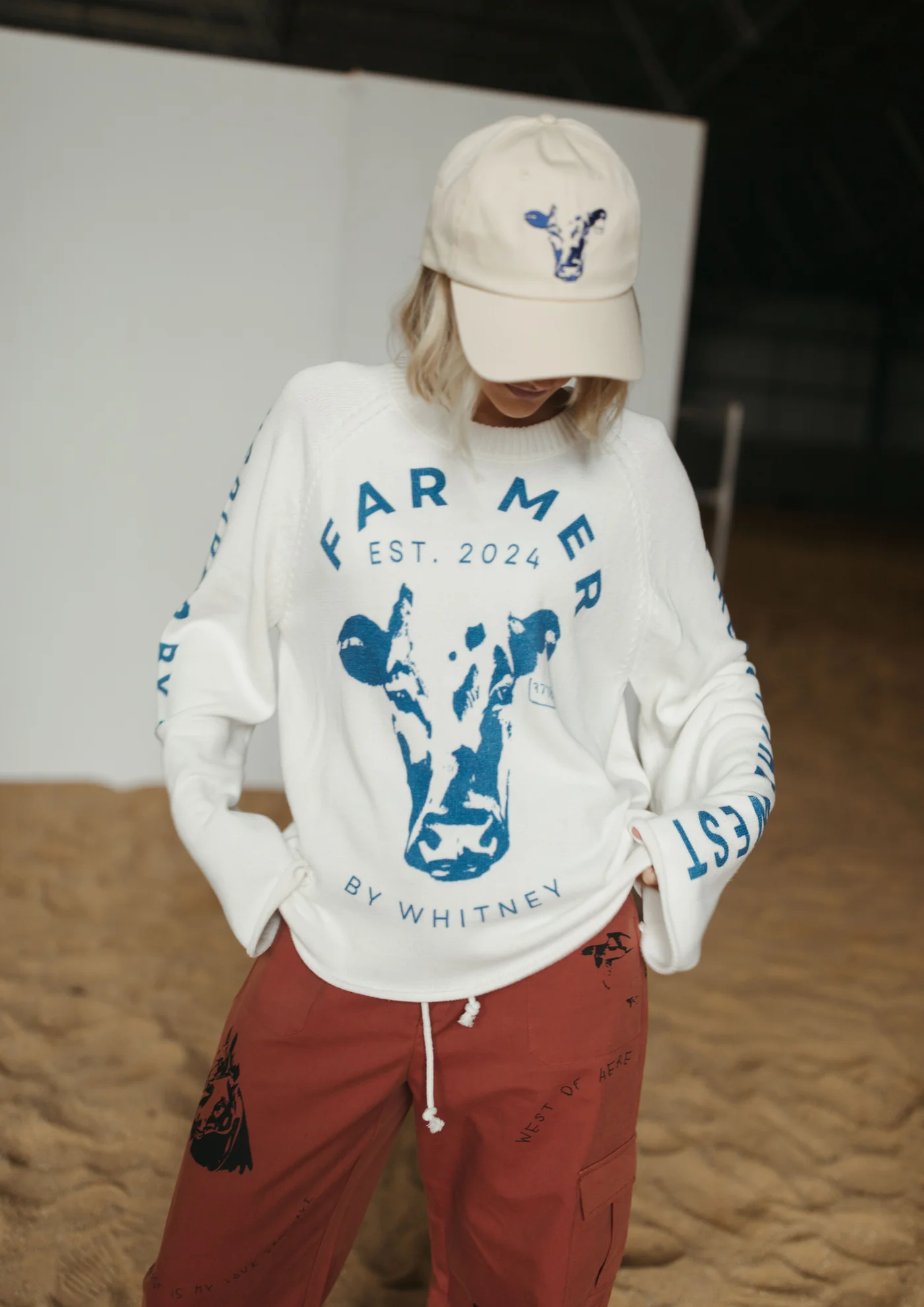 FARMER by Whitney Cattle Stamp Cap - DROPS SUNDAY - Image 2
