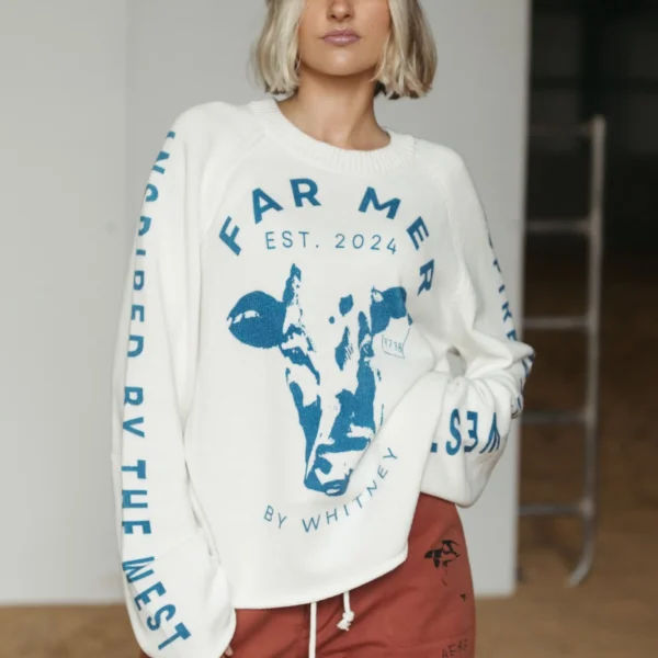 FARMER by Whitney Cattle Stamp Knit - DROPS SUNDAY