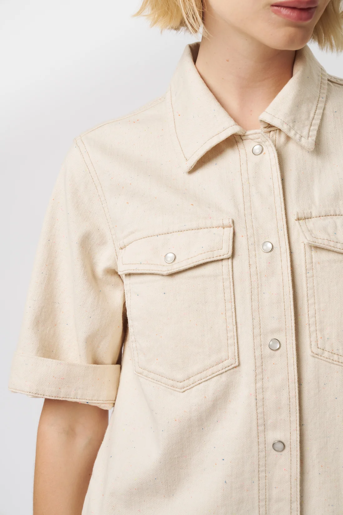 Kireina Pamela denim dress sand - Image 2