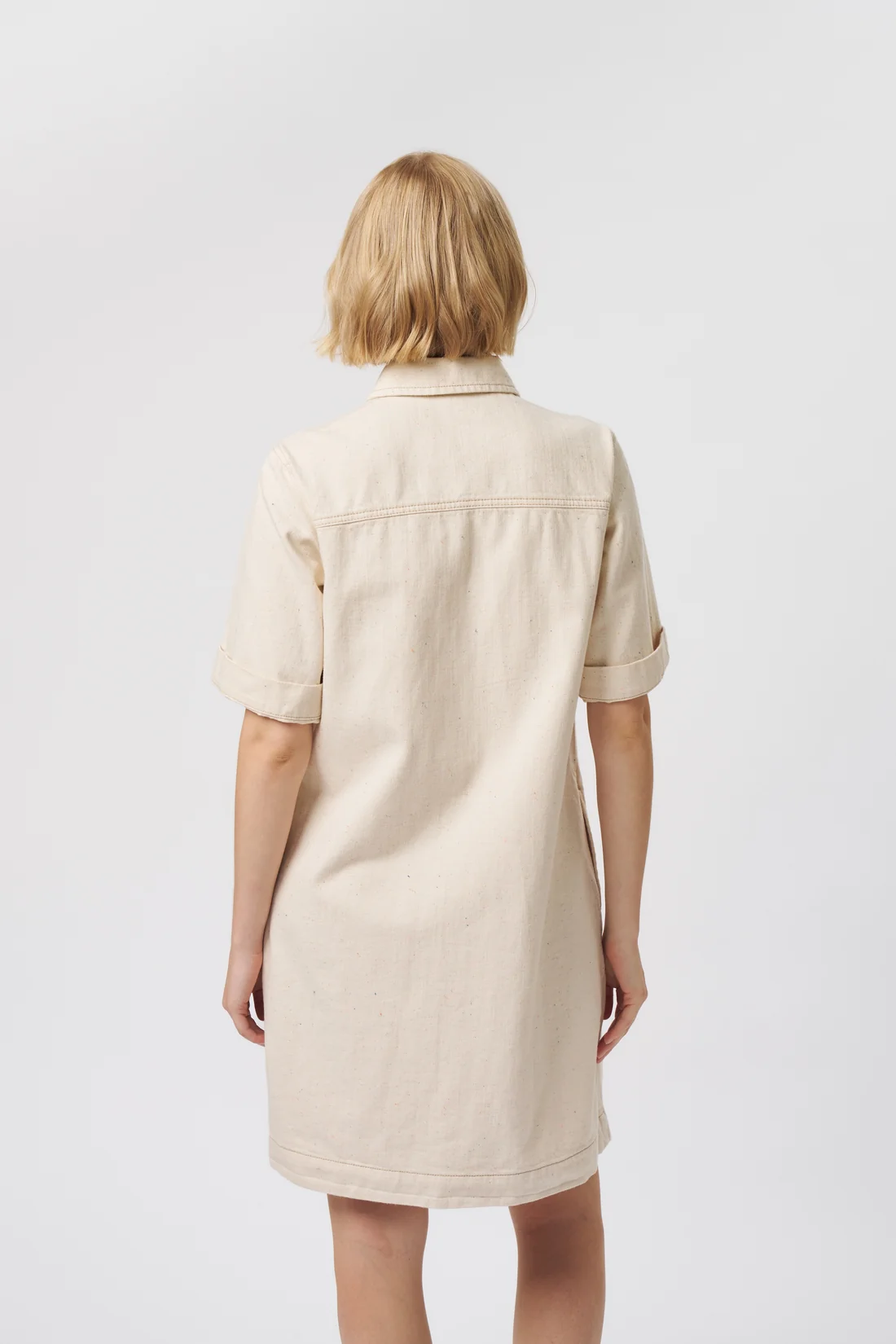 Kireina Pamela denim dress sand - Image 4
