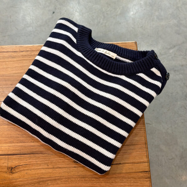 Naturals by O & J Ink Stripe Cotton Jumper