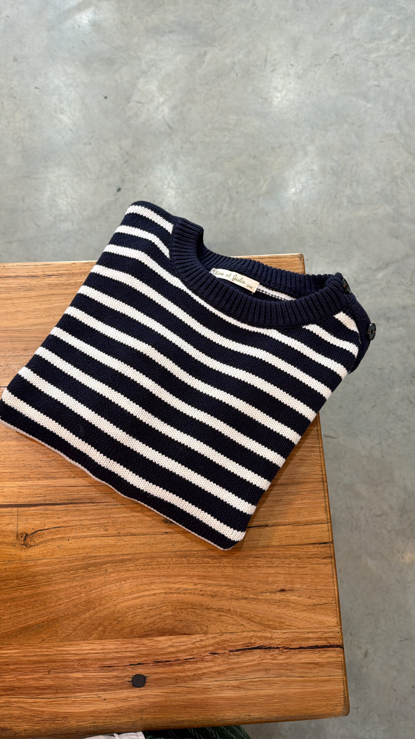 Naturals by O & J Ink Stripe Cotton Jumper