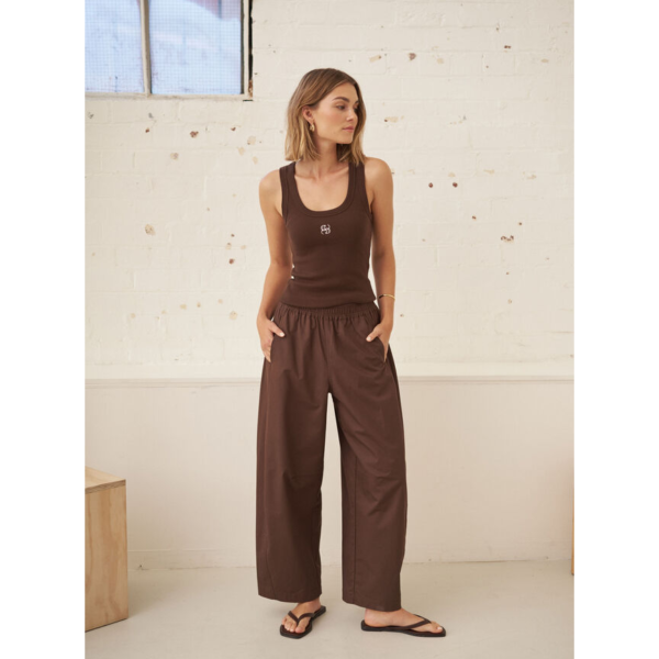 Cers Life Bella Barrel Pant - Brunette