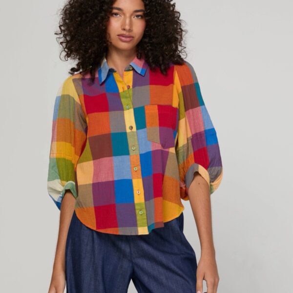 Boom Shankar Kingston Check Pari Shirt