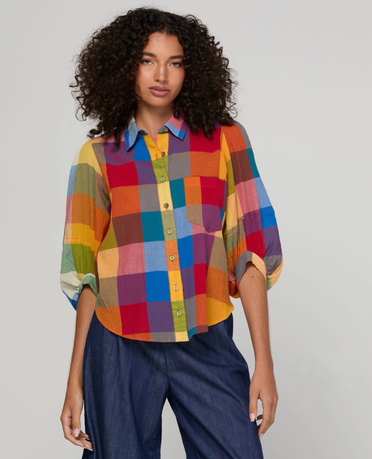 Boom Shankar Kingston Check Pari Shirt