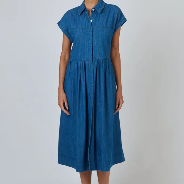 Naturals by O & J Chambray Denim Dress