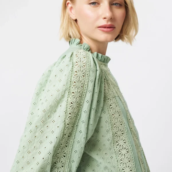 Kireina Isabella shirt grape green