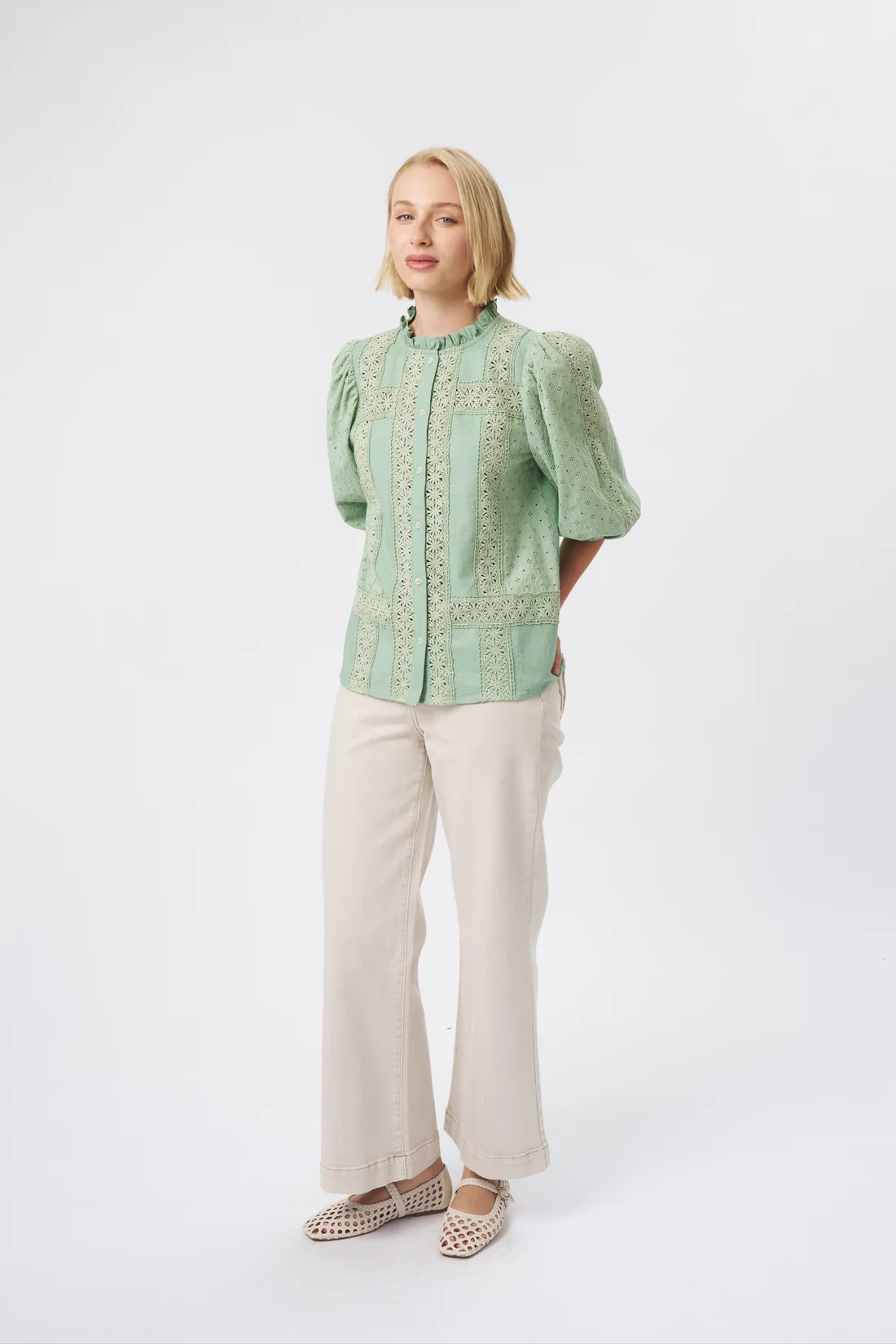 Kireina Isabella shirt grape green - Image 2