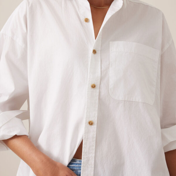 Ceres Life Peta Oversized Shirt - White