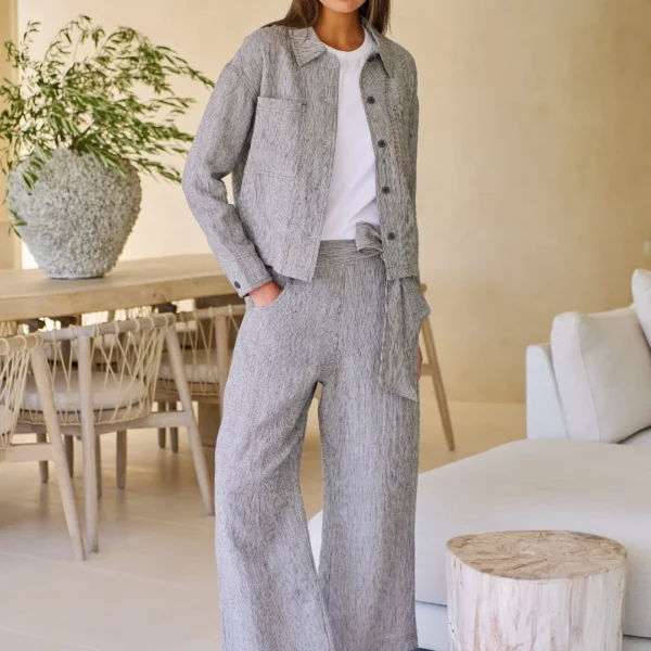Naturals by O & J Linen Pant in Rue
