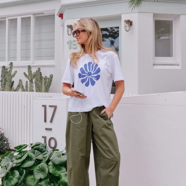 Ceres Life Bella Barrel Pant - washed olive
