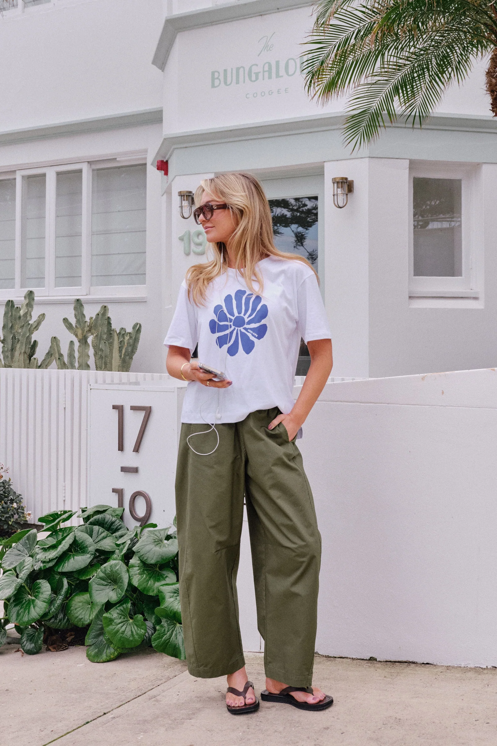 Ceres Life Bella Barrel Pant - washed olive