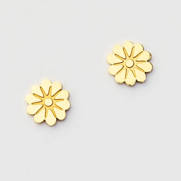 Martha Jean Olearia Studs - Gold
