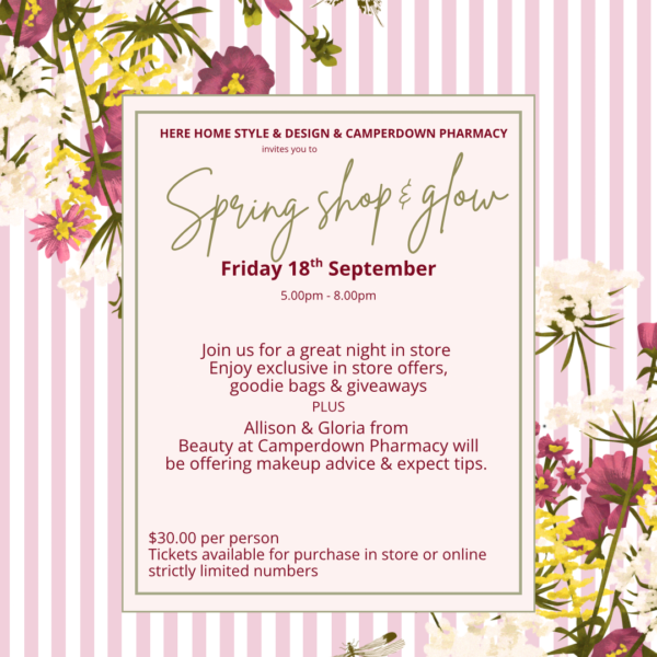 Spring Shop, Sip & Glow