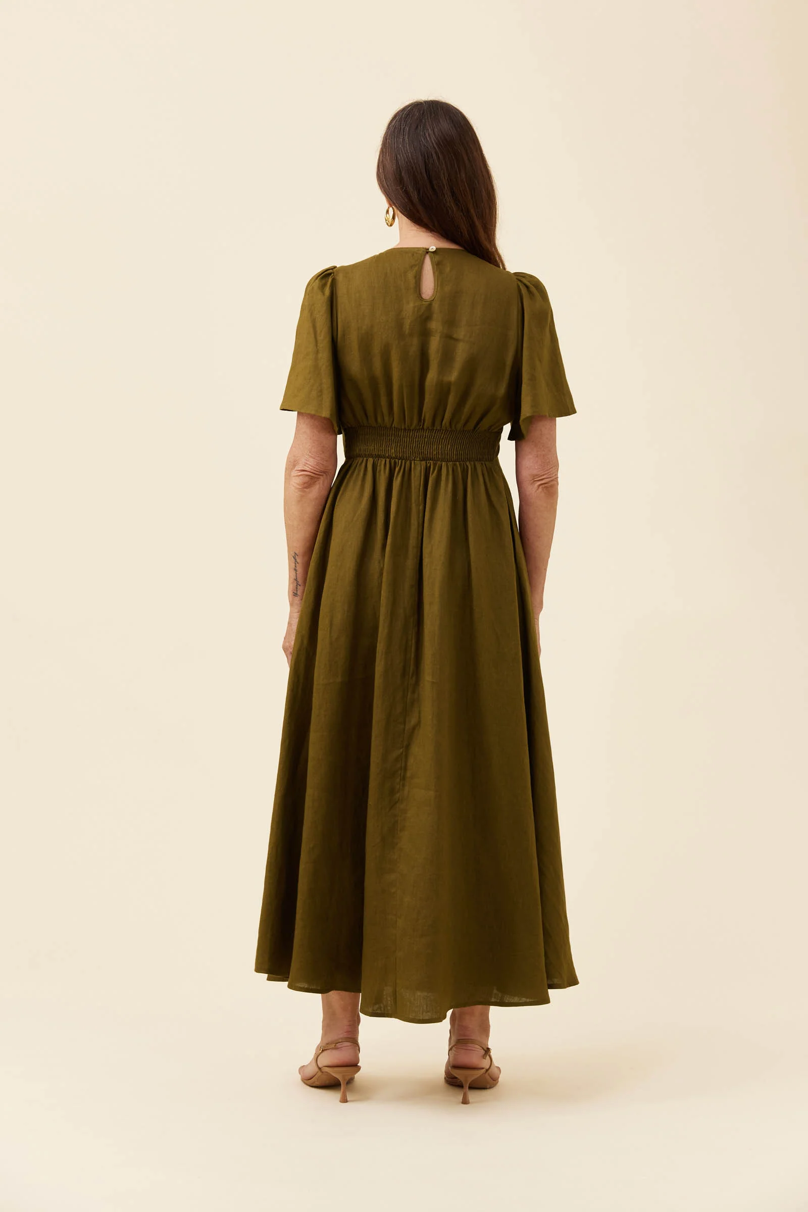 Isle Of Mine Anita Maxi Dress - Olive - Image 3