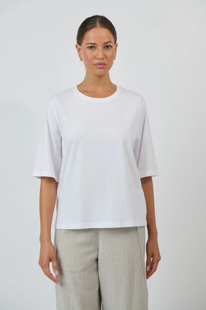 Naturals by O & J White Cotton Tee - Image 4