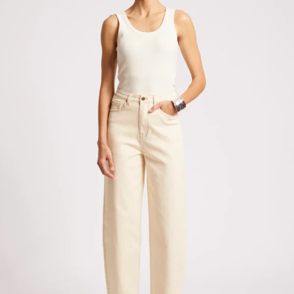 Eb & Ive Maris Barrel Jean - clay
